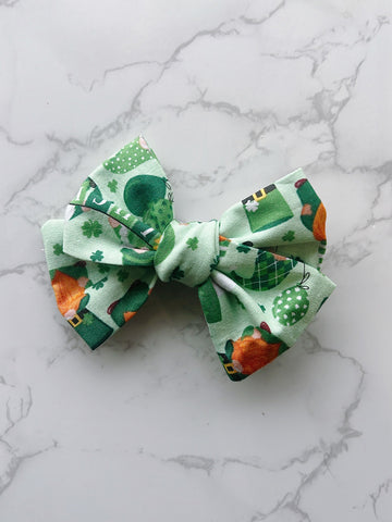 Lucky Irish Knot Hair Bow