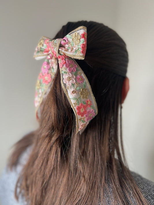 Bella Floral Hair Bow