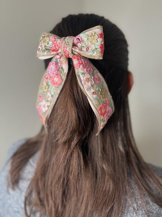 Bella Floral Hair Bow