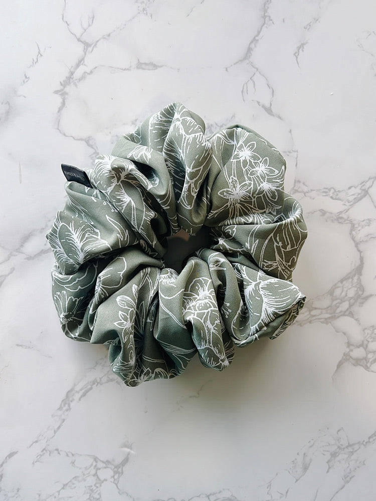 Dreamer Green Jumbo Scrunchie