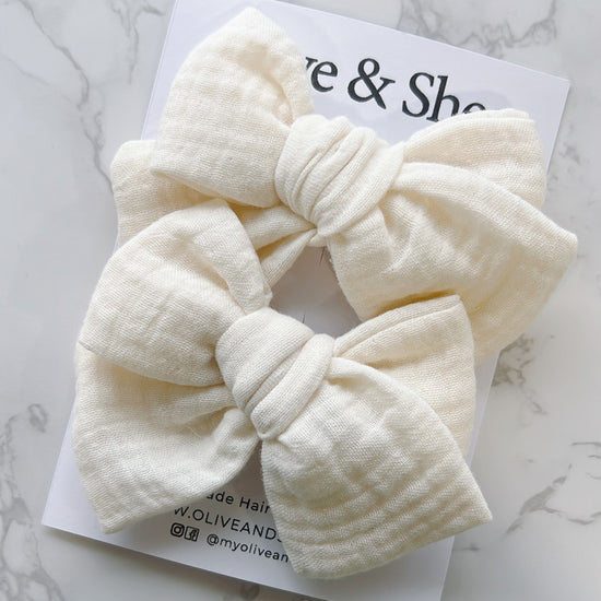 Yellow Chunk Knot Bow