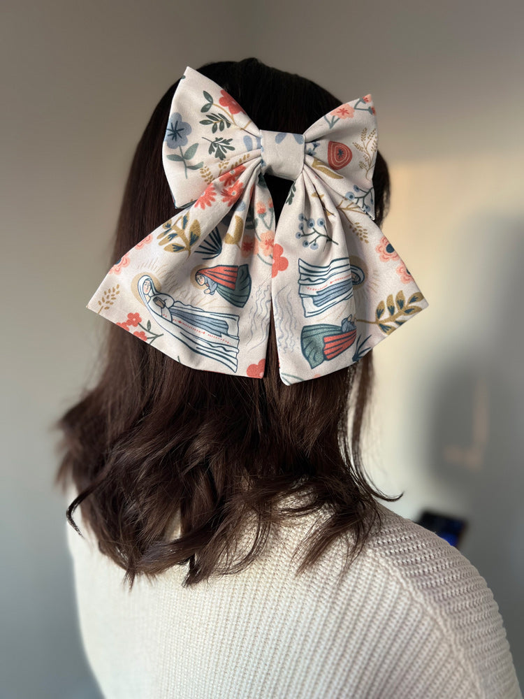 Our Lady of Lourdes Hair Bow