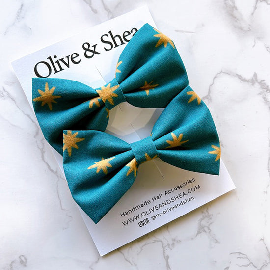 Our Lady of Guadalupe Pigtail Bow Set