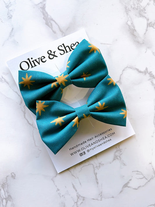 Our Lady of Guadalupe Pigtail Bow Set