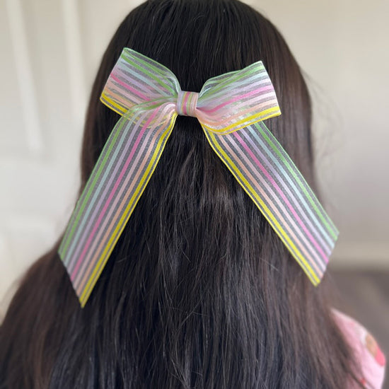 Easter Stripes Bow