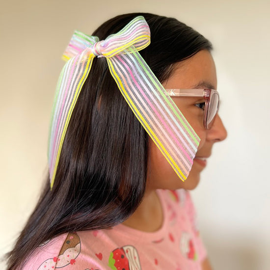 Easter Stripes Bow
