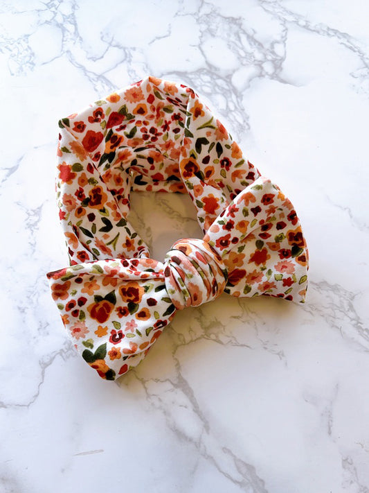 Flowery Cutie Baby Bow Headwrap