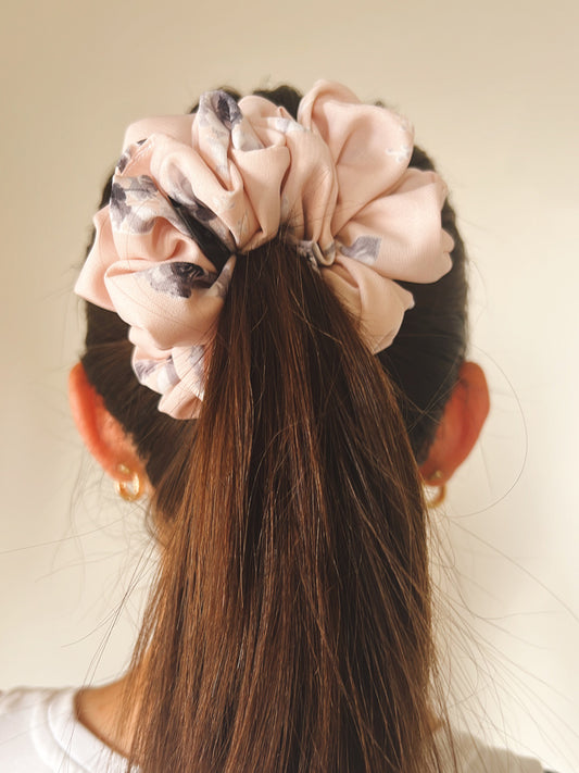 Camellia Floral Scrunchie