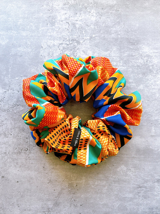 Kente Satin Scrunchie