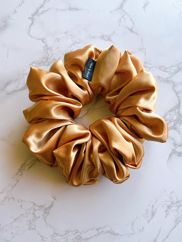 Gold Satin Scrunchie