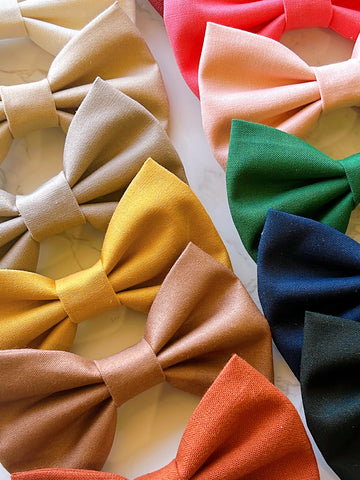 School Solid Hair Bows
