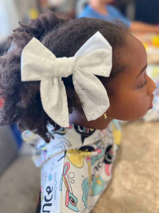 Lace Hand Tied Hair Bow