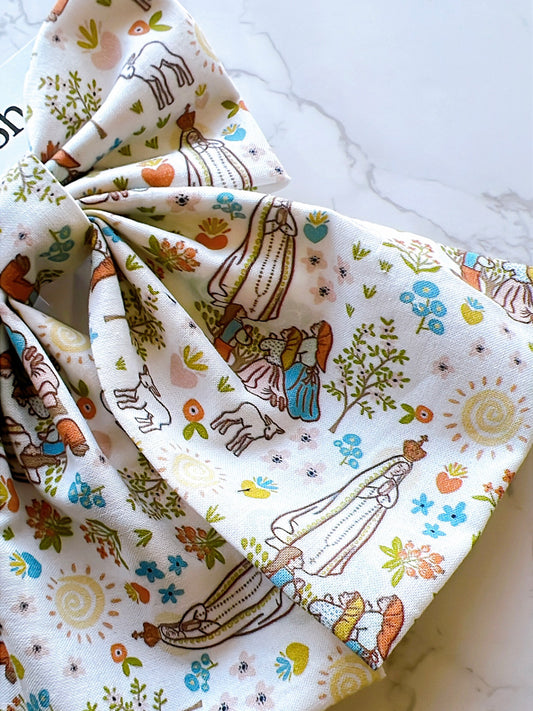 Our Lady of Fatima Hair Bow
