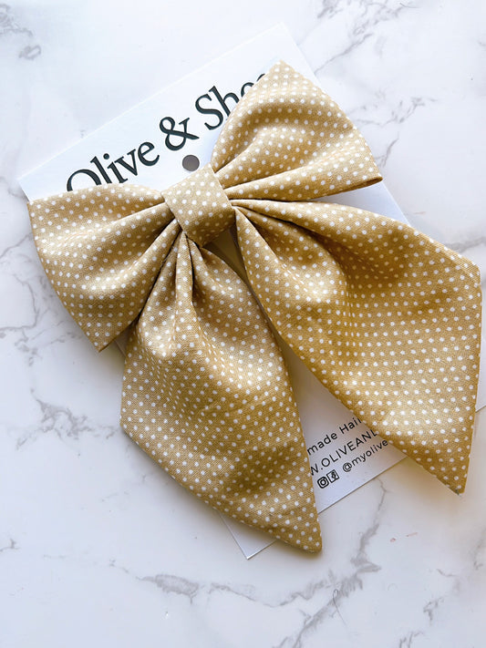 Mocha Frappe Midi Hair Bow