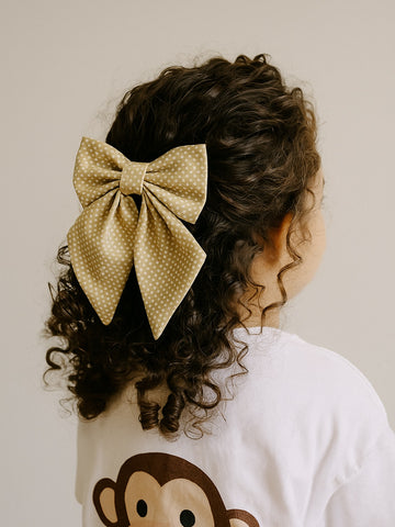 Mocha Frappe Midi Hair Bow
