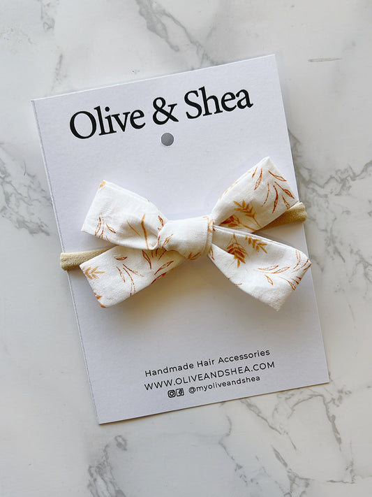 Harvest Pinwheel Bow Baby Headband