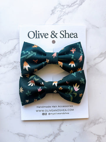 Everwood Pigtail Hair Bow Set