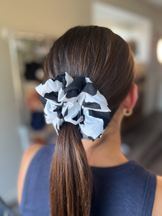 Cow Print Scrunchie