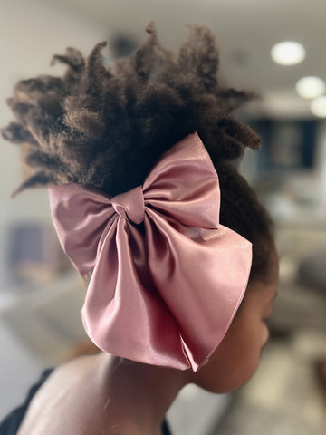 Ruby Satin Hair Bow