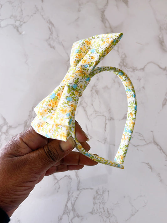 Chloe Yellow Floral Medley Headband