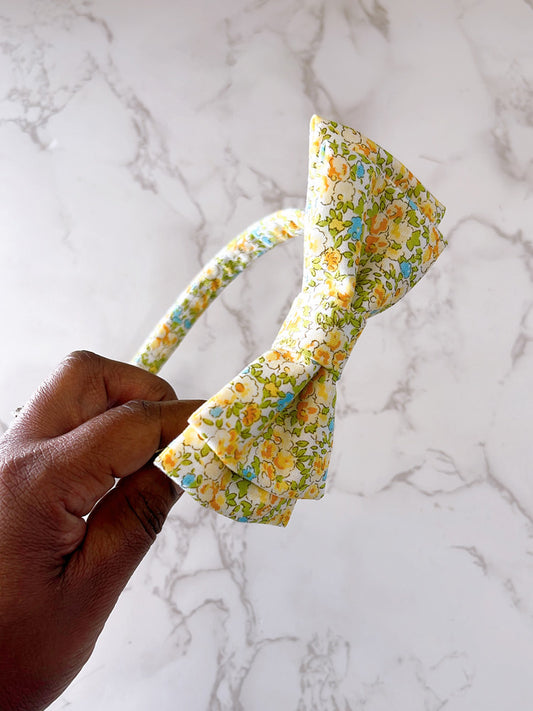 Chloe Yellow Floral Medley Headband