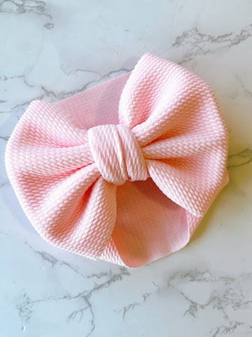 Pink Oversize Bow Baby Headwrap