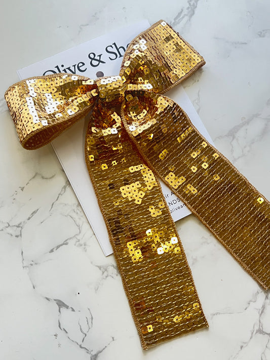 Golden Hair Bow