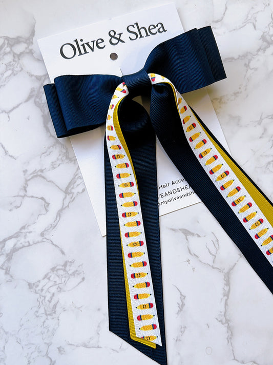 Back to School Pencil Hair Bow