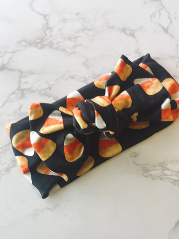 Candy Corn Baby Bow Headwrap