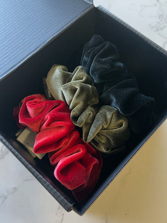 Velvet Scrunchie Set