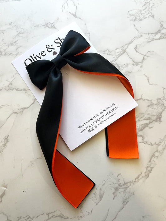 Two Tone Satin Hair Bow