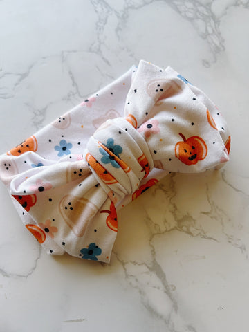 Halloween Soft Baby Bow Headwrap