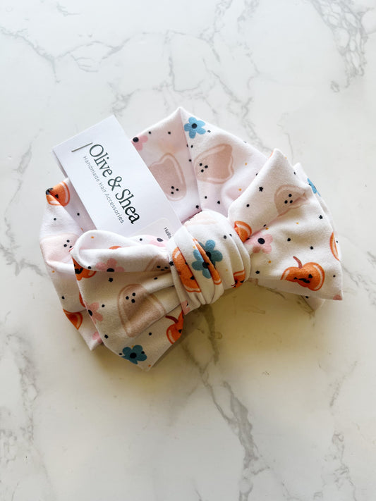 Halloween Soft Baby Bow Headwrap