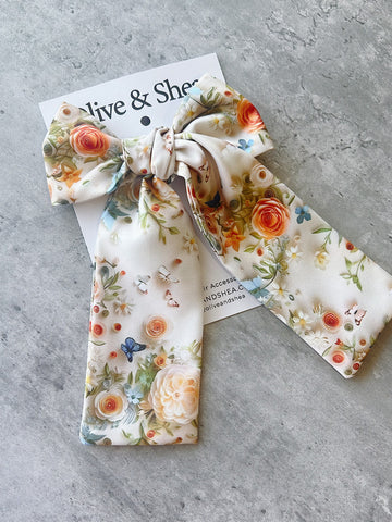 Handmade floral hair bow
