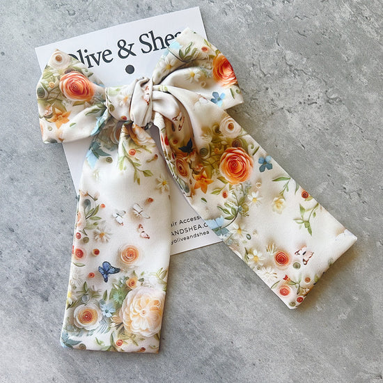 Handmade floral hair bow