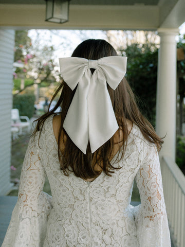 Matte Satin Bridal Bow
