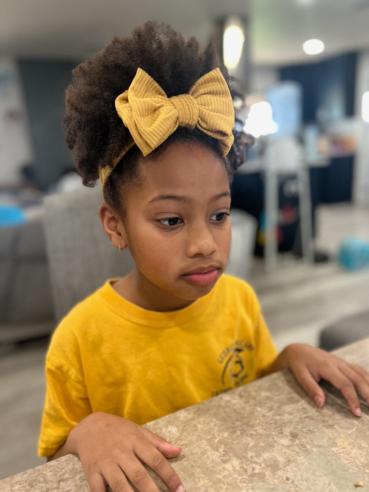 Mustard Big Kid Headwrap