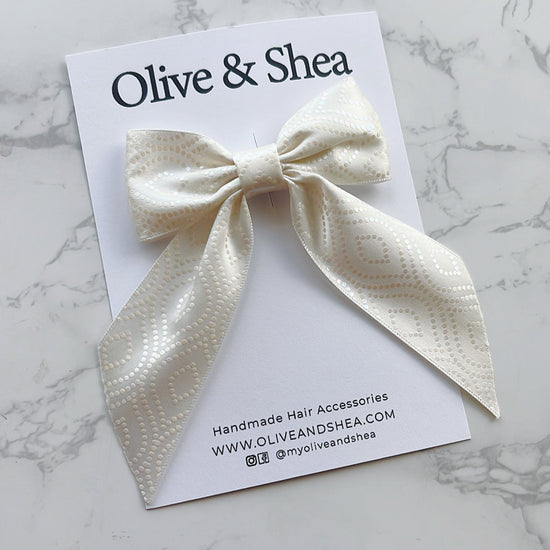 satin hair bow