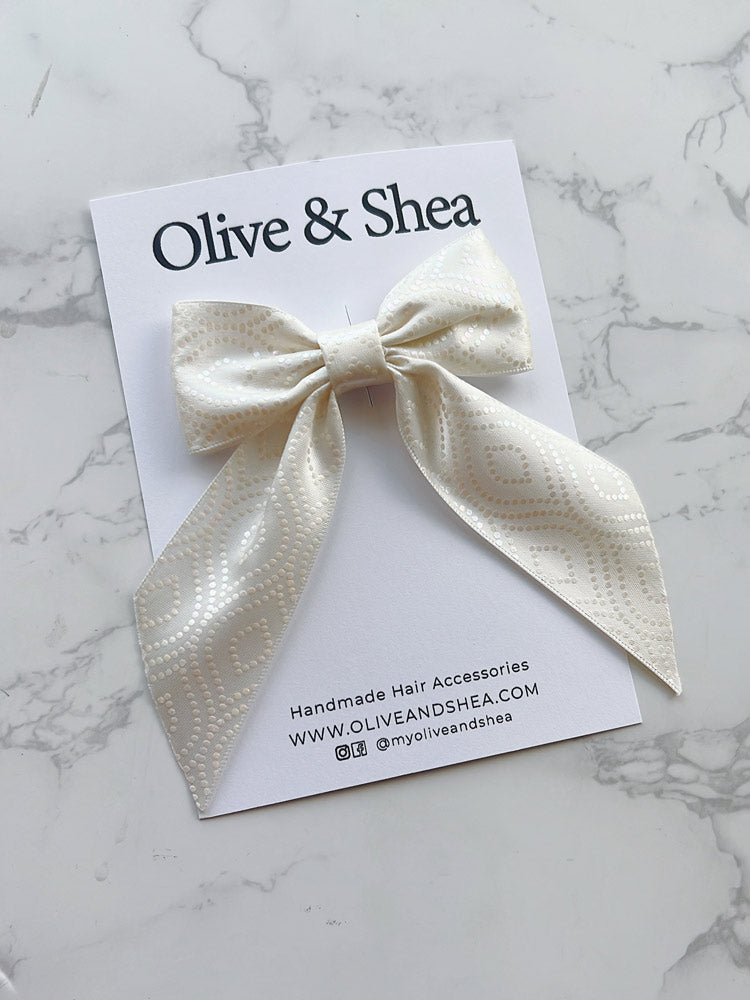 satin hair bow