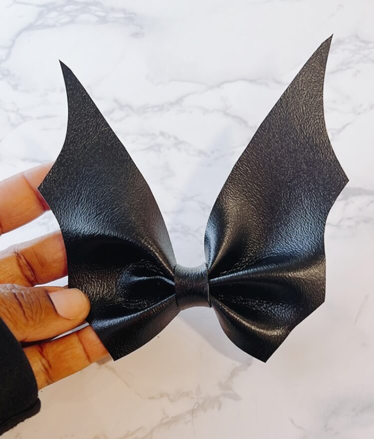 Bat Wing Leather Bow