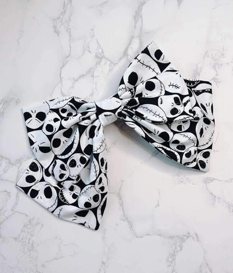 Jack Skellington Hair Bow